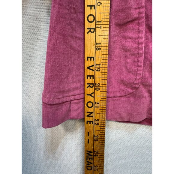 Villager By Liz Claiborne Womens Stretch Corduroy Blazer Jacket Size 6 Berry Pin - Picture 6 of 11